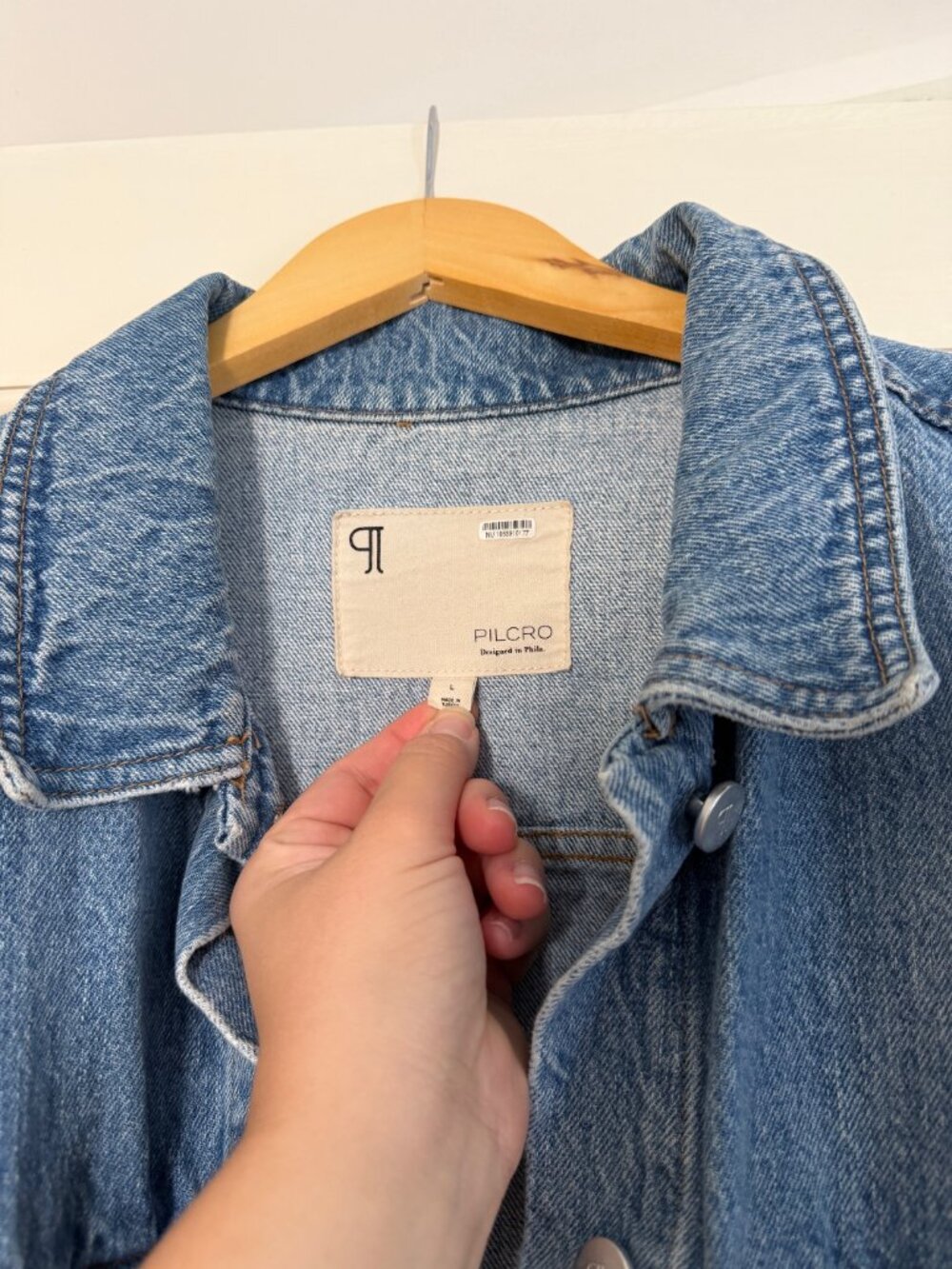 Pilcro Light Blue Denim Jean Jacket - Picture 2 of 4